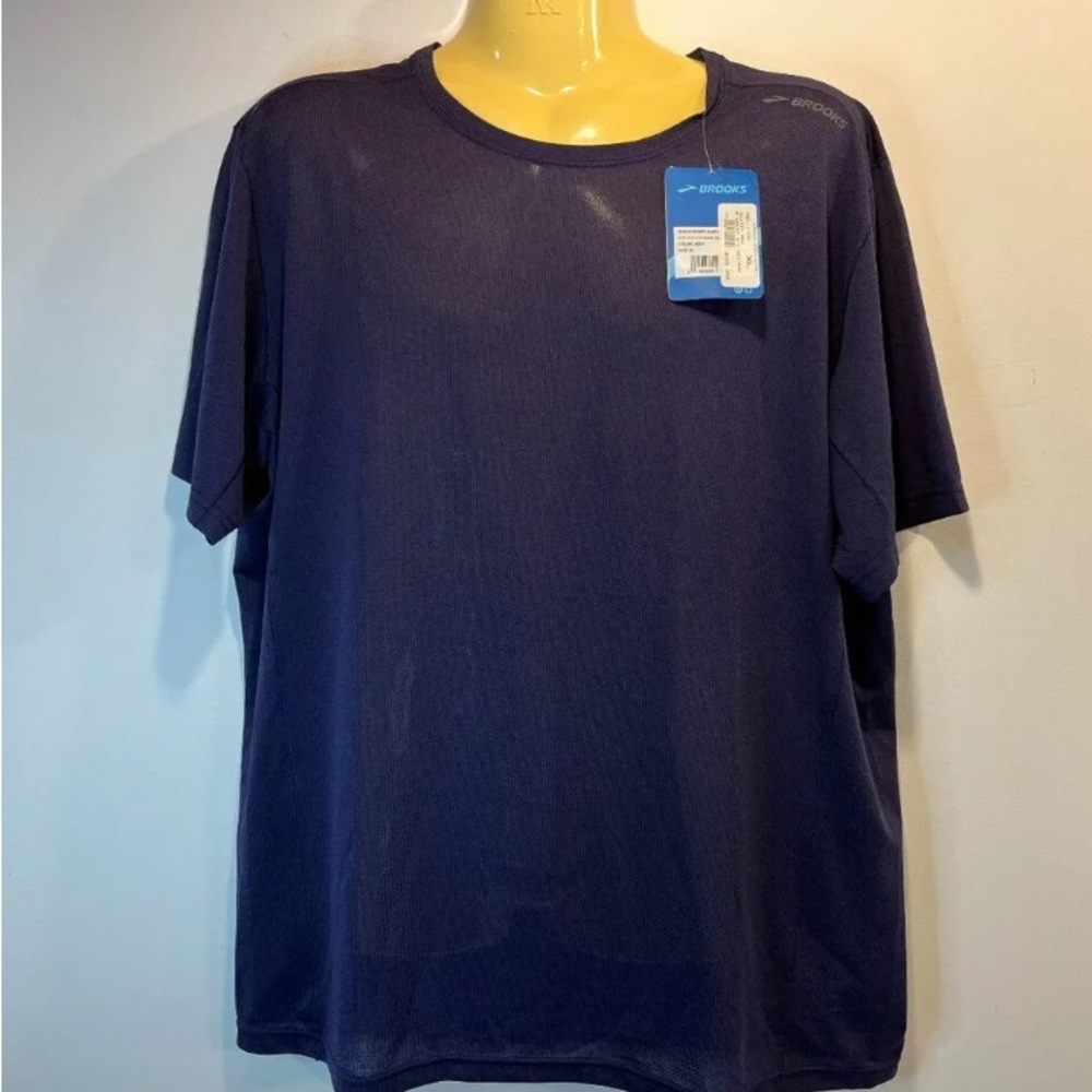 Brooks Men’s Short Sleeve Performance T-Shirt - Navy